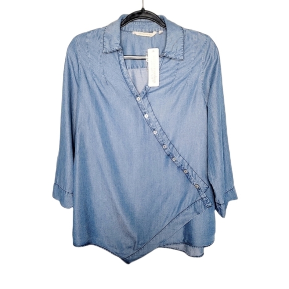 NWT Soft Surroundings Womens Tencel Tunic Top - Picture 1 of 9